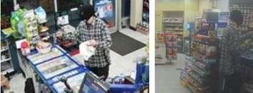 Photos of an armed robbery suspect courtesy of the Windsor Police Services.