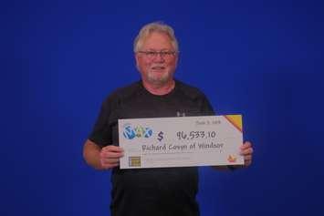 Richard Cosyn of Windsor. Lotto Max winner June 1 2018. (Photo courtesy of OLG)