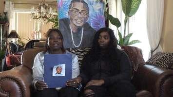 Jerome Allen's mother Catherine and sister Shandel, via YouTube video by the Windsor Police Service. 
