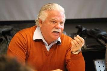 Windsor-Tecumseh NDP MPP Percy Hatfield expresses concern over cuts to the CCAC. (Photo by Jason Viau)