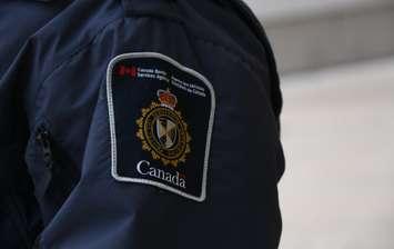 Canadian Border Services Agency (CBSA) shoulder patch. (Photo courtesy of CBSA)