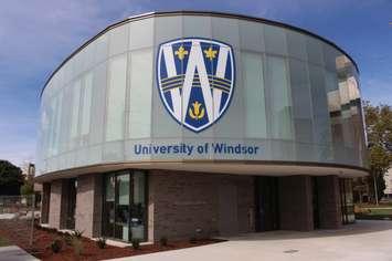 The University of Windsors new Stephen and Vicki Adams Welcome Centre, October 2, 2015. (Photo by Mike Vlasveld)