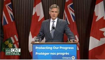 Minister Rod Philips announces the province's plan to hire new inspectors for long-term care homes, October 26, 2021. (via YouTube)