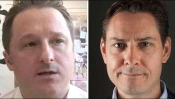 Photo of Michael Kovrig (left) and Michael Spavor (right) from Facebook.