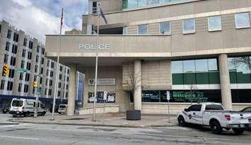 Windsor Police Service headquarters, April 2024. (Photo by Maureen Revait) 