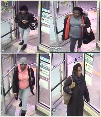 Four women wanted for theft. (Photo courtesy LaSalle police)