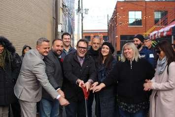 WIFF Alley unveiled, November 1, 2019. (Photo by Maureen Revait) 