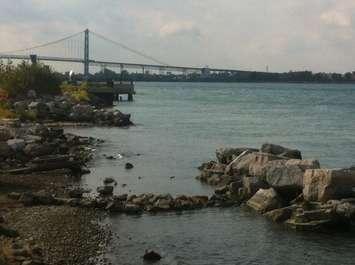 BlackburnNews.com file photo of the Detroit River shoreline in Windsor.