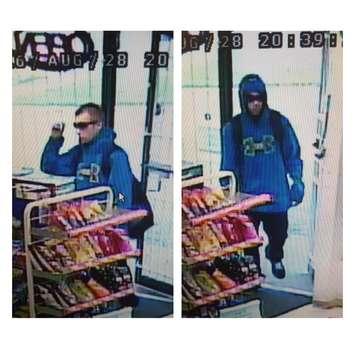 Suspect in a convenience store robbery on Tecumseh Rd. E. at George Ave., August 29, 2016. (Photo courtesy Windsor police)