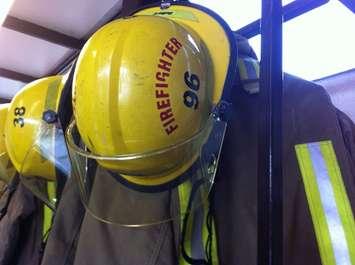 Firefighter helmet file photo by Blackburn News