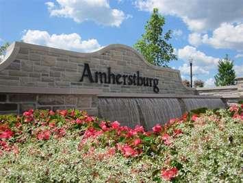 Town of Amherstburg sign. Photo courtesy amherstburg.ca.