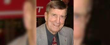 Ted Lindsay. Photo taken on Saturday, December 10, 2011 in the concourse of Joe Louis Arena, Detroit, Michigan. (Photo by David Wesley via Wikimedia Commons)