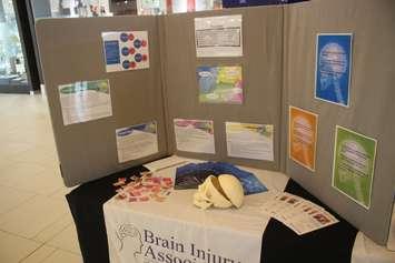 A display by the Brain Injury Association of Windsor-Essex is shown at Devonshire Mall on June 7, 2019. Photo by Mark Brown/Blackburn News.