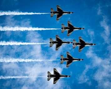 United States Air Force Thunderbirds. Photo courtesy of Airshow London.