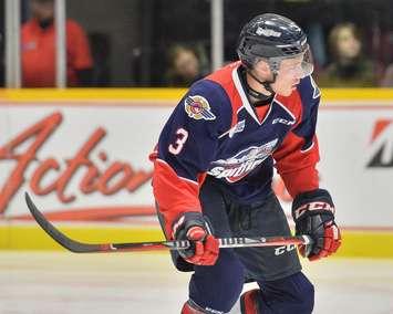 Grayson Ladd of the Windsor Spitfires. Photo by Terry Wilson / OHL Images.