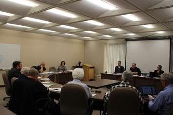 The Essex-Windsor Solid Waste Authority board meets for its regular meeting on November 1, 2016. (Photo by Ricardo Veneza)