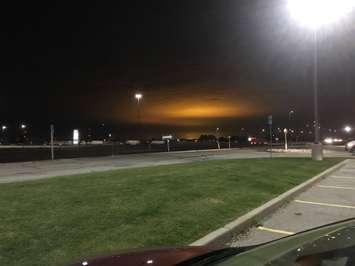 Leamington's greenhouse glow from Tilbury.  (Photo by Adelle Loiselle)