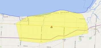 A power outage has 3,175 Hydro One customers in the dark. (Photo courtesy of hydroone.com)