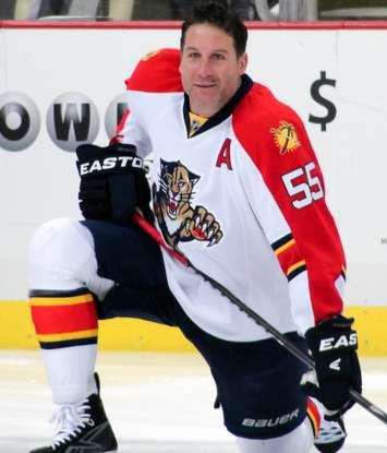 Ed Jovanovski, with the Florida Panthers in 2012. Photo courtesy Michael Miller/Wikipedia.