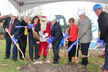 The official ground-breaking for the addition to the Hospice of Windsor and Essex County, Windsor location. December 4, 2017. (Photo by Maureen Revait) 