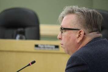 John Matheson with Strategy Corp gives an interim report on a ward boundary review at a special meeting of council on December 13, 2016. (Photo by Ricardo Veneza)