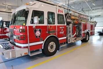 Firetruck in new Essex station (Photo courtesy of the Town of Essex)