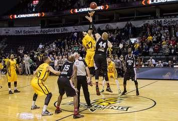 The London Lightning and Windsor Express tip off at Budweiser Gardens (File photo courtesy of London Lightning/Twitter)