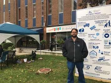 For the second year in a row, the executive director of the Downtown Mission is camping out to raise awareness about homelessness. Oct 11, 2018. (Photo by Paul Pedro)