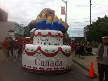 An inflatable in Windsor's 2014 Canada Day Parade.  (Photo by Adelle Loiselle.)