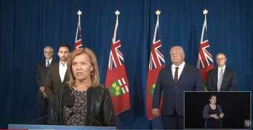 Ontario Minister of Health Christine Elliott during daily news conference, September 8, 2020. 