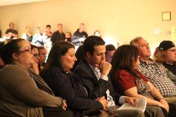 Community members attend the May 17, 2016 meeting of the Greater Essex County District School Board to speak to the proposed accommodation review that could have seen Hugh Beaton, Queen Victoria and Prince Edward public schools closed. (Photo by Ricardo Veneza)