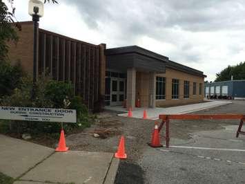 This July 16, 2014 photo shows construction is ongoing at Kingsville's town hall building. (Photo by Ricardo Veneza)