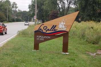 Population sign in LaSalle, Ontario. (BlackburnNews.com file photo)