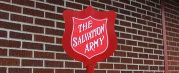 Salvation Army logo. (Photo by Matt Weverink)