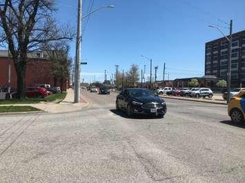 A photo of traffic on Wyandotte Street East on May 9, 2022.  (Photo by Adelle Loiselle)