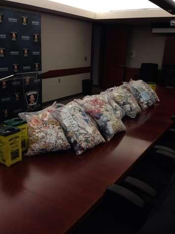 Crime Stoppers collected 300 lbs of narcotics during the Take Back Your Drugs Day, April 11, 2015. (Photo courtesy Crime Stoppers)