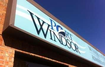 Windsor Port Authority sign. (Photo by Mike Vlasveld)