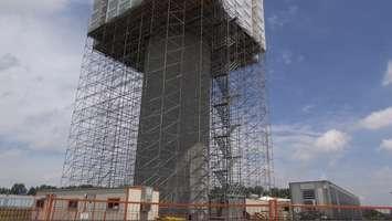Chatham water tower under repairs. June 30 2014. (Photo by Trevor Thompson)