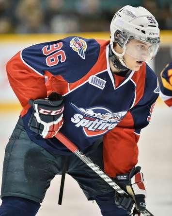 Cristiano DiGiacinto of the Windsor Spitfires, (Photo by Terry Wilson / OHL Images via Windsor Spitfires)