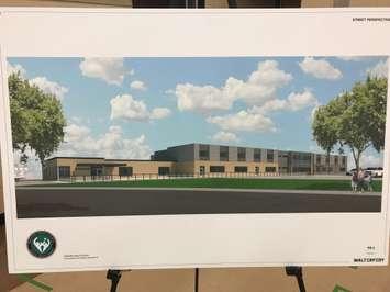 Artist rendering of the new Parkview Public School in Forest Glade. (Provided by Scott Scantlebury) 