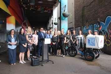 Art Alley unveiled in downtown Windsor, May 26, 2022. (Photo by Maureen Revait) 