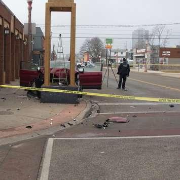 Driver is in life threatening condition after single-vehicle crash in Windsor on February 4, 2024