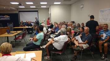 A packed house at Lakeshore Town Council, September 26, 2017. Photo by Mark Brown, Blackburn News.
