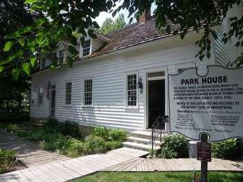 The Park House Museum, Amherstburg. Photo provided by Park House Museum official website.