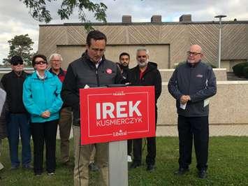Irek Kusmierczyk discusses infrastructure at the St. Paul Pumping Station in Windsor, October 17, 2019. (Photo by Maureen Revait) 