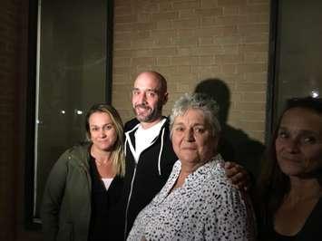 Lesley Watterworth's family following the conviction of 
John Wayne Pierre, 49, for her murder, Sept 28, 2018. (Photo by Paul Pedro)