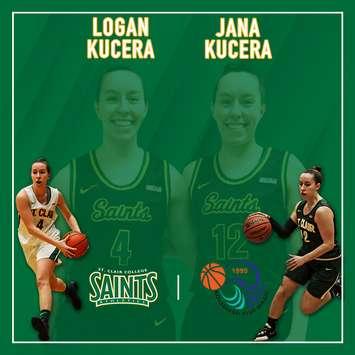 Logan and Jana Kucera (Photo courtesy of St. Clair College Saints Athletics via. Facebook)