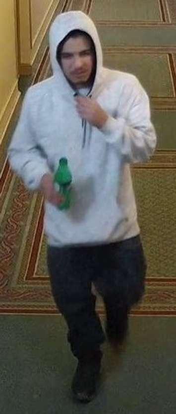 Photo of the unknown fourth suspect in relation to a shooting in Windsor on December 22, 2018.  Photo (Photo courtesy of Windsor Police)