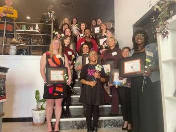Nine organizations receive funding from the WindsorEssex Community Foundation through the Fund for Gender Equality, March 8, 2023. (Photo by Maureen Revait)