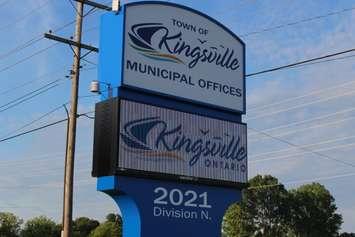 The sign outside of the Town of Kingsville Municipal Officers is seen on July 11, 2016. (Photo by Ricardo Veneza)